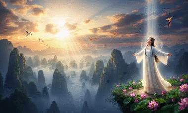 kuan yin and red bird 1000x600