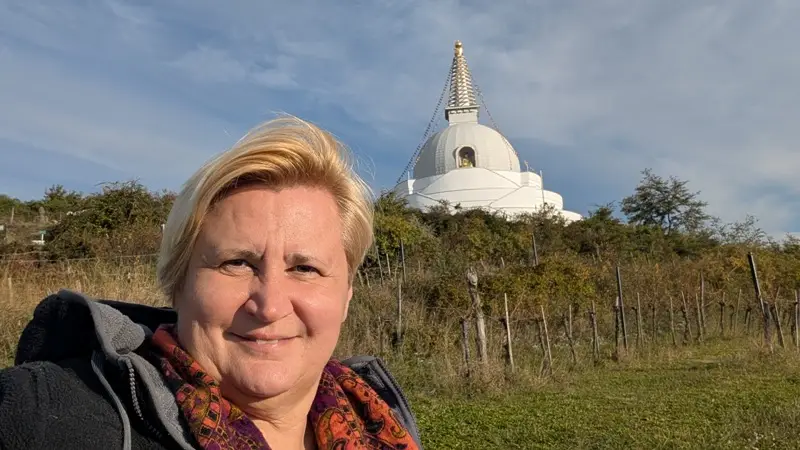 Shakyamuni Buddha in stupa800